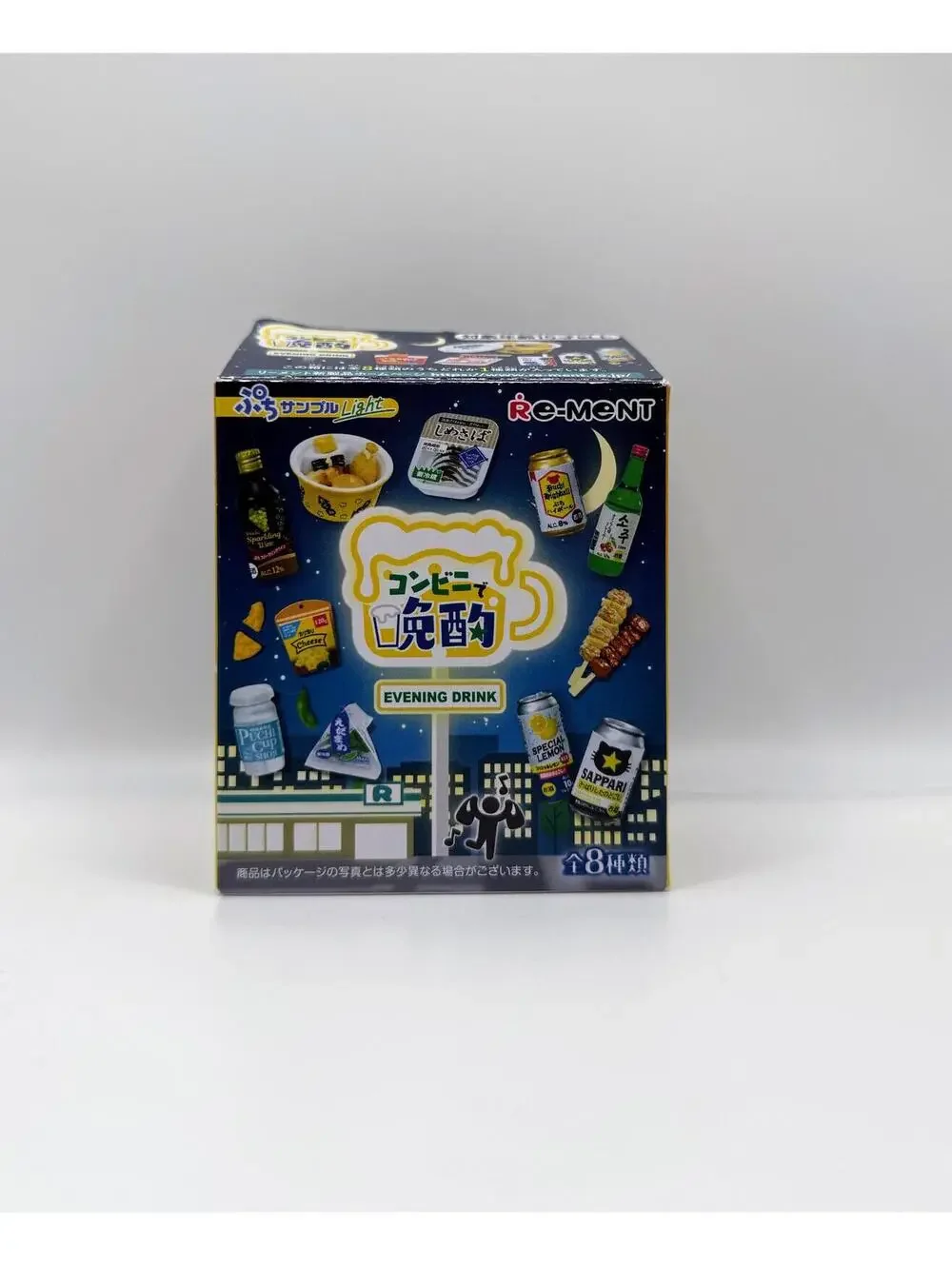 1:6 Scale Re-ment Japanese Mini Set, Evening Drink, Water Set with Ramen